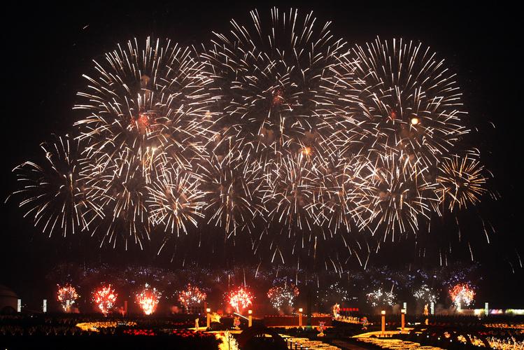 在2012年前的每年农历正月初二到初六都在大连星海广场举行的烟花爆竹