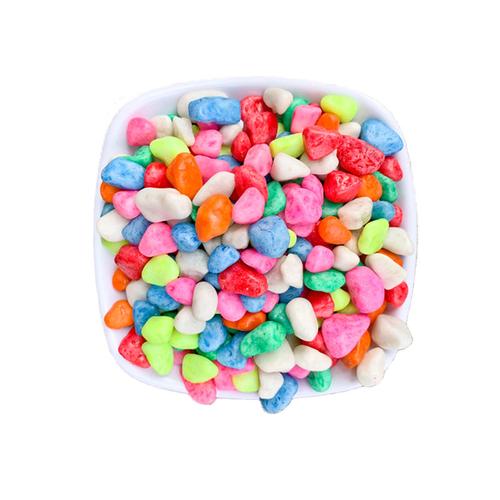 多肉植物铺面石五彩石鹅卵石盆栽装饰造景彩色石子陶粒