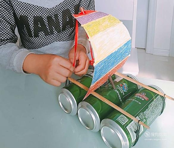 易拉罐手工制作帆船看完你就知道了