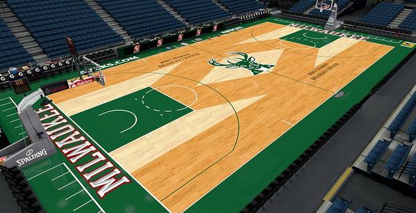 《nba 2k14》雄鹿队球场补丁