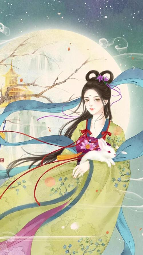 古风美人插画手绘壁纸