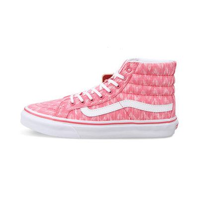 2015春夏正品vans粉色范斯女鞋高帮sk8-hi滑板鞋vn-0xh7gh8