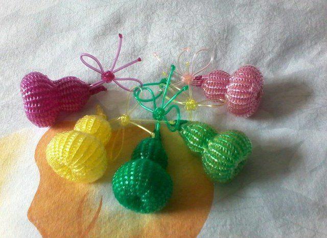 儿时的回忆:(二)玻璃丝编织的小玩意(原创)