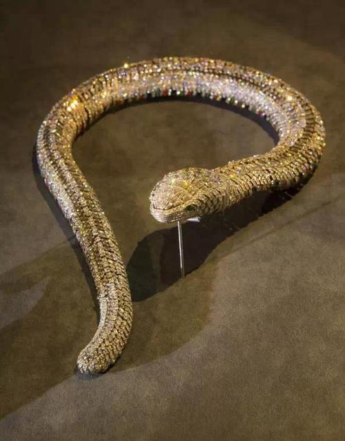 蛇形项链, 1968年卡地亚巴黎,maria felix订制