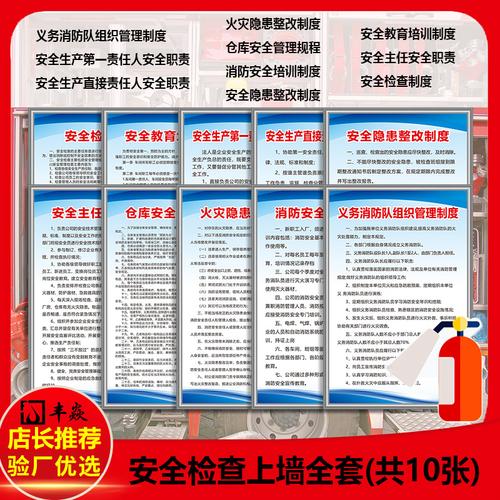 安全生产管理制度牌上墙企业公司文化标语消防安全管理制度牌定制机械