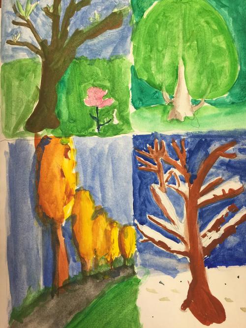 一年四季的色彩选择表现出来你对生活的观察能力.