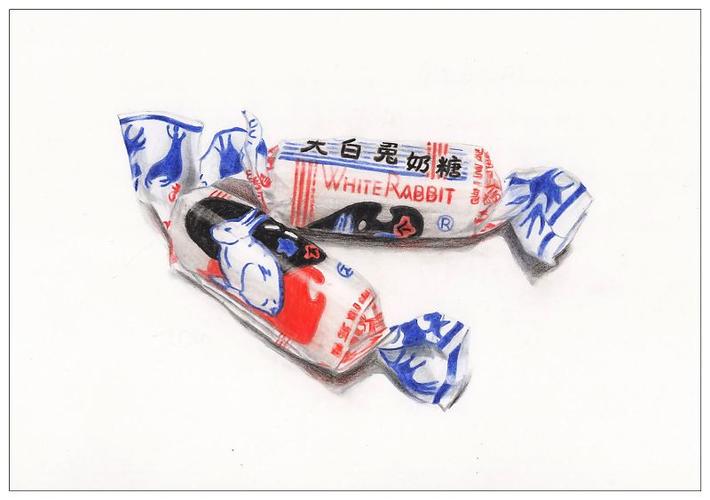 【驴大萌彩铅教程160】手绘大白兔奶糖教程