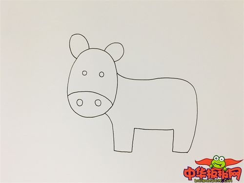 斑马简笔画步骤图