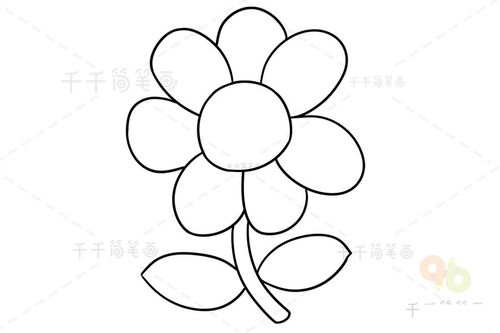 花朵简笔画画法 简单易学