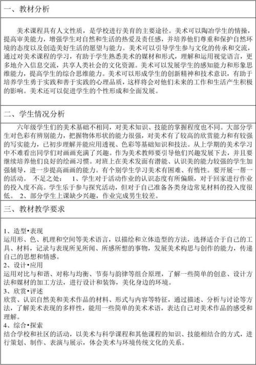 6下美术集体备课