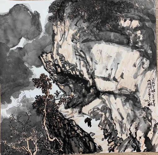 武汉著名山水画家黄必顺老师多次来梅,带领黄梅画友写生