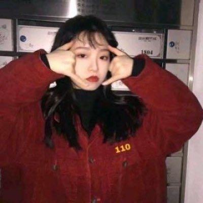 qq女生头像 红色系