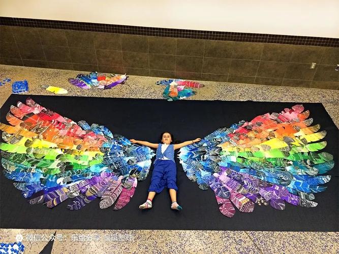 "梦的翅膀"儿童集体画创作