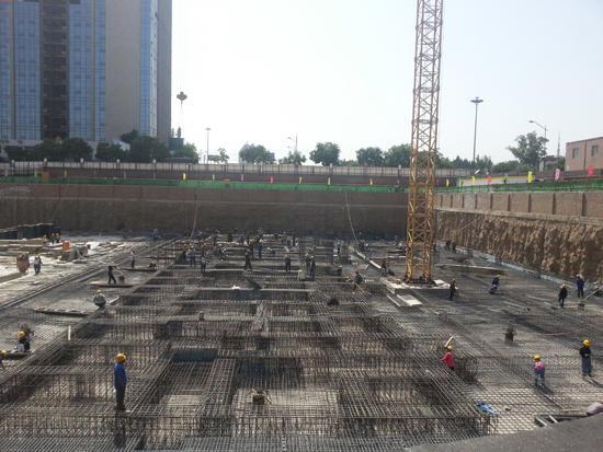 1#楼施工现场