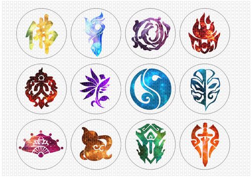 时光宝石滴胶图片定制 剑三剑网三炫彩十二门派标志长歌门商品图片