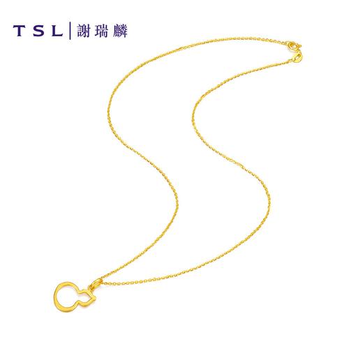 tsl谢瑞麟魔力小葫芦系列黄金吊坠女足金葫芦吊坠送礼
