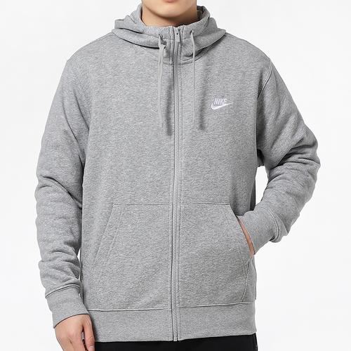 运动服上衣灰色连帽外套bv26492021冬季063新款nike耐克夹克男装