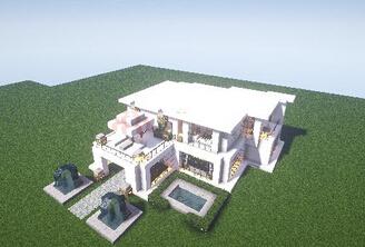 第三套 小型别墅设计图:白色的爱,纯洁澄澈.