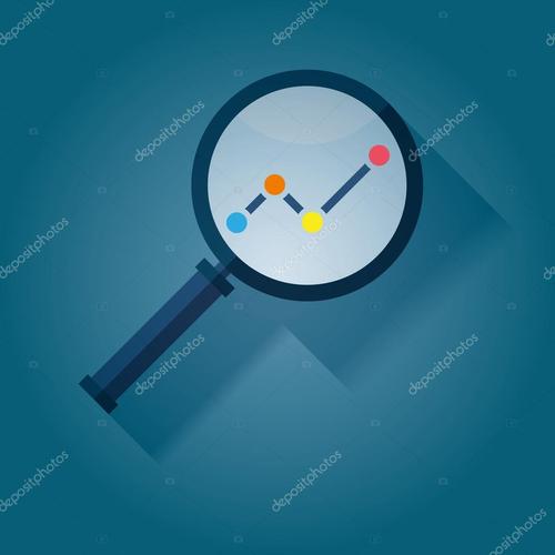 名称:业务分析符号用放大镜图标