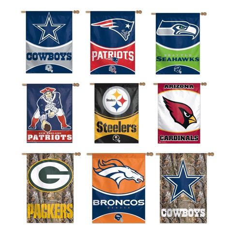 nfl teams - vertical house flag订制mlb nhl nba ncaa户外旗帜