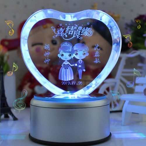 莹心diy水晶摆件 送朋友闺蜜结婚礼物浪漫创意送哥哥的新婚礼品