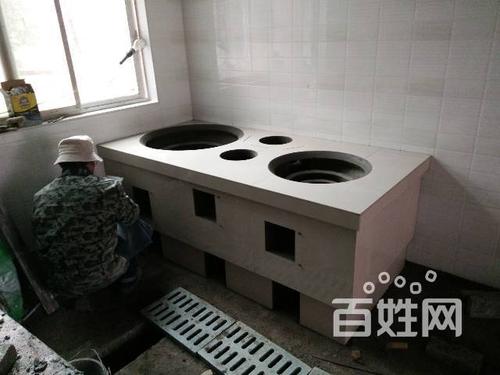 上门建无烟节能灶柴火灶大锅灶丁师傅省柴灶