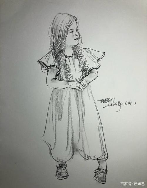 画速写要这样画,肉嘟嘟地才可爱,儿童再也不要画成老人了