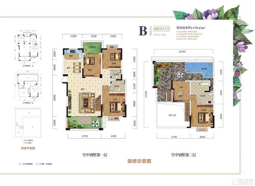 衡阳金河湾·尚品5室2厅3卫户型图-衡阳楼盘网