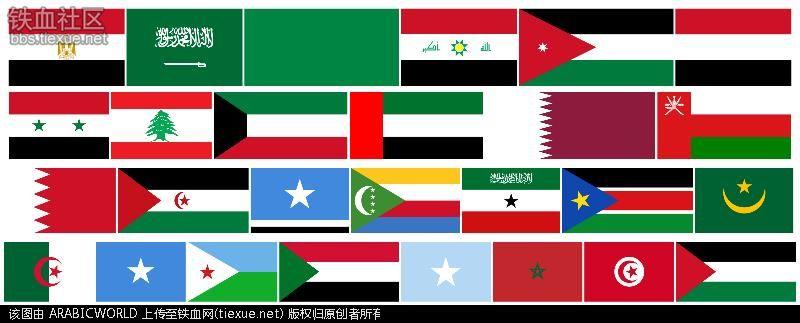 2008年阿拉伯国家国旗