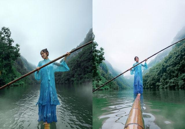 贵州女孩杨柳水中独竹上跳舞让民族文化和非遗绝技惊艳世界