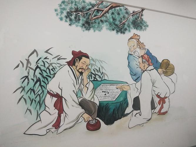 下棋|其他|墙绘/立体画|北海青芥 - 原创作品 - 站酷