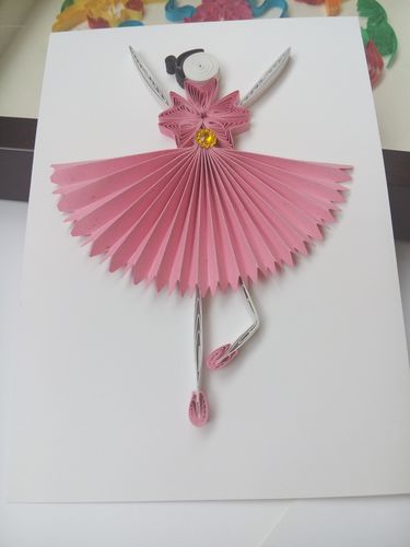 衍纸芭蕾女孩