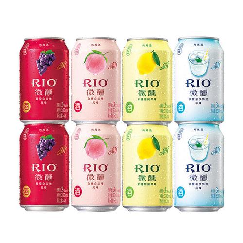 rio锐澳微醺系列鸡尾酒 (玫瑰荔枝白兰地味)330ml