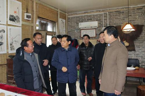 商丘市老年书画院新任院长魏昭炜一行到所属县(市,区)