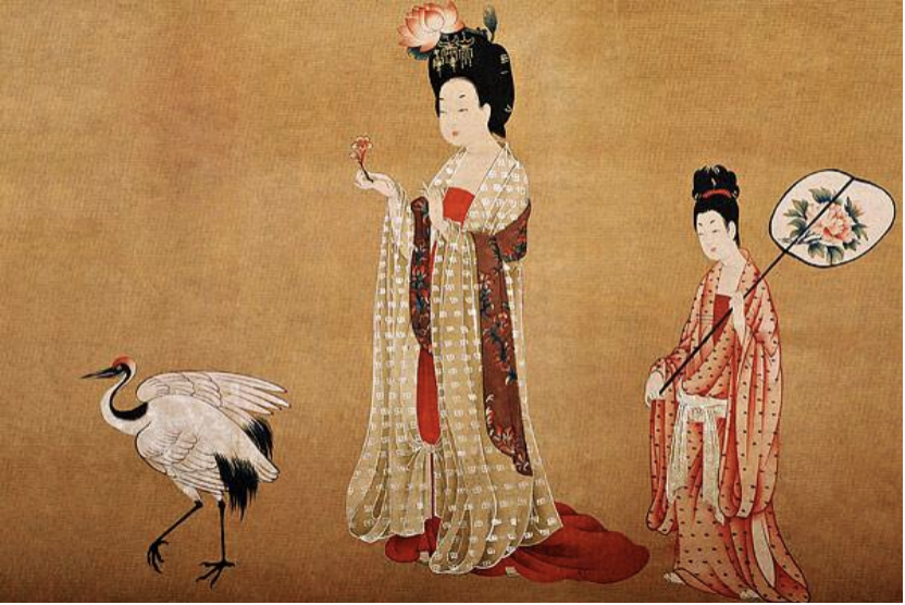 其次,不论是窄袖还是宽袖襦,其色彩及装饰风格与曾经素雅的传统装扮并