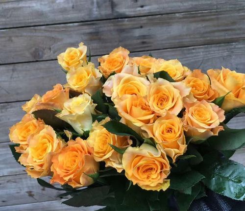 金色璀璨人生黄金海岸玫瑰寓意成功家庭办公室插花生日鲜花速递(同城)