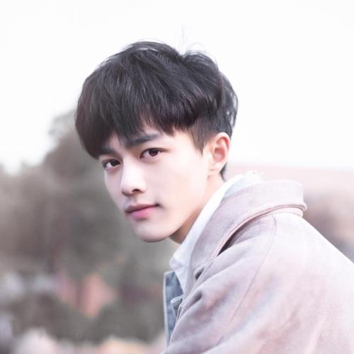 男士短发韩版帅气短卷发可齐可斜刘海黑色男发型逼真蓬松男发优惠券