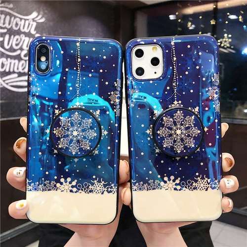苹果12pro max手机壳,苹果12pro max充电器 雪花蓝光适用苹果12pro max手机壳iphonex防摔软xsmax