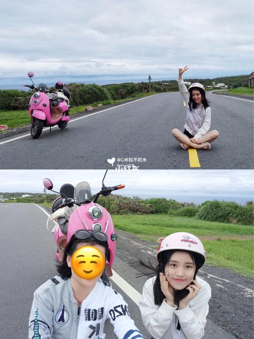 带头盔也太可爱了吧!秒变偶像剧女主06_偶像剧_电动