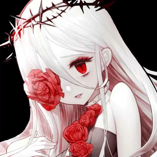 暗黑系动漫头像:遗憾吗,推我入地狱的人也曾带我上天堂