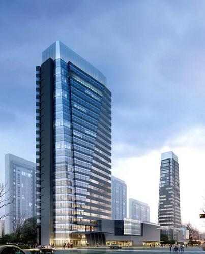 高级时尚写字楼建筑装饰设计图片效果图