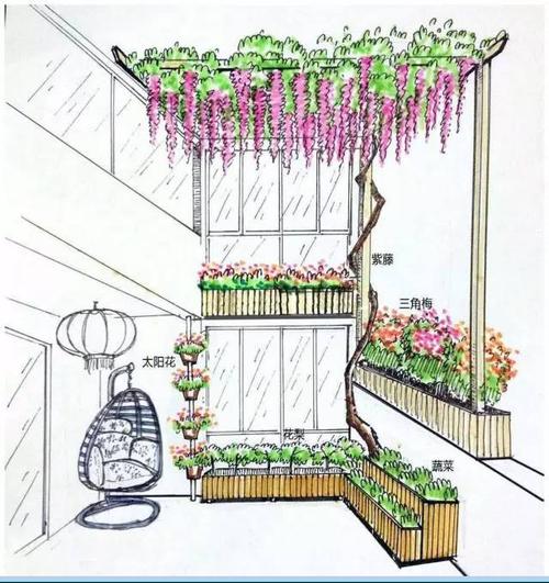 阳台上的春秋与夏冬