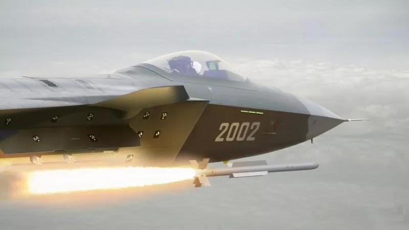 网传歼20挂载霹雳-10导弹想象图