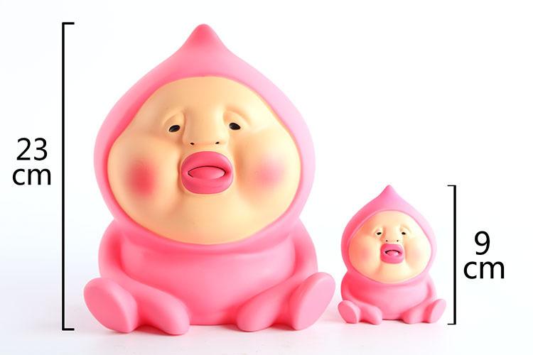 日本kobito-dukan农场精灵こびとづかん桃子君屁桃储钱罐摆件23cm