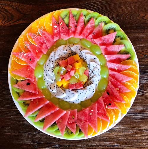 最简单美丽的果盘摆法,试试看,你一定会惊艳到自己.