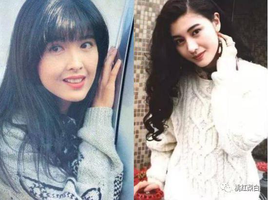 周慧敏和李嘉欣私下的写真照里,都十分常见.