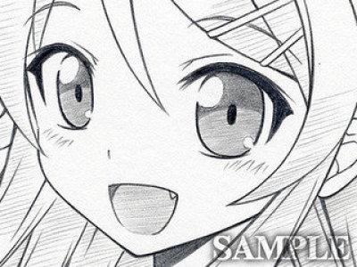 二次元 萌 素描 黑白 一张可以用来临摹的练习图 (`)自己已经亲身画过