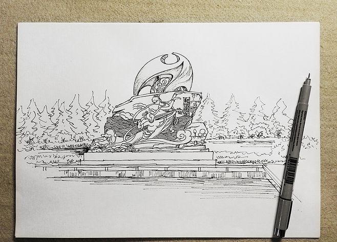 公园主题雕塑设计|空间|景观设计|yisheng688 - 原创作品 - 站酷