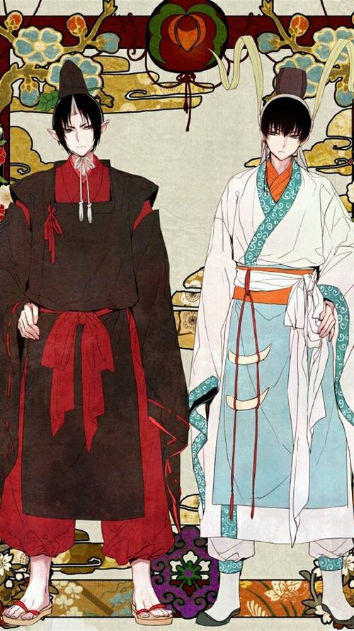 鬼灯的冷彻鬼白同人插画