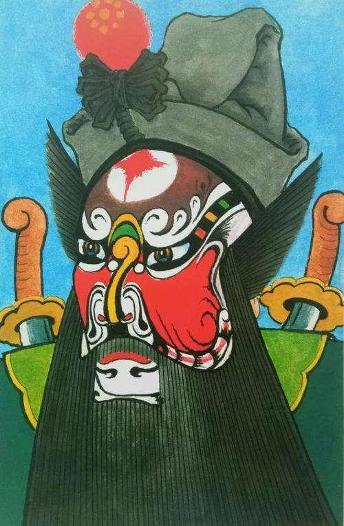 通渭老人刘尚贤和他的秦腔脸谱